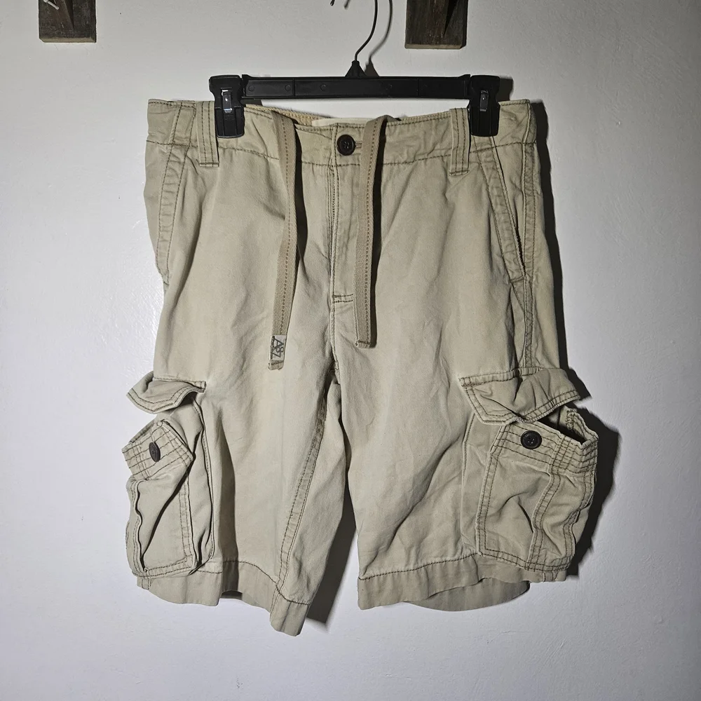Aeropostale Men's Beige Cargo Shorts